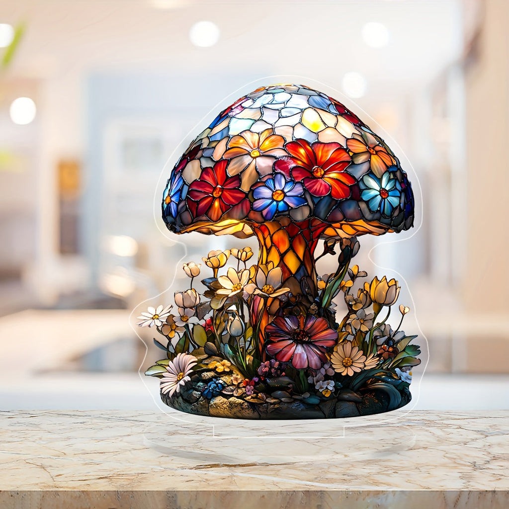 DecoLicht - Lampa Stołowa w Stylu Art Deco z Akrylu w Kształcie Grzyba