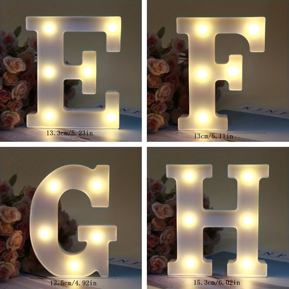 AlphaGlow - LED Dekoracyjna Lampa Literowa z Zasilaniem Bateryjnym