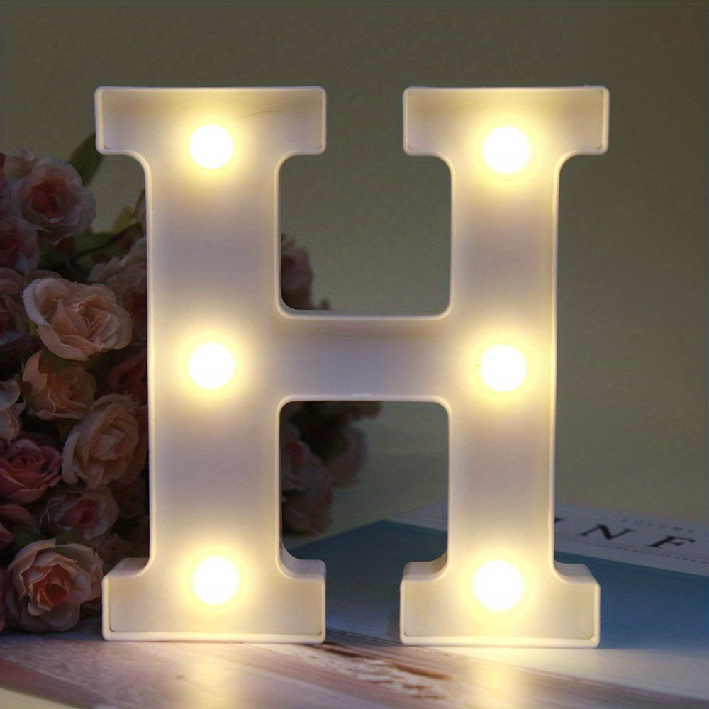 AlphaGlow - LED Dekoracyjna Lampa Literowa z Zasilaniem Bateryjnym