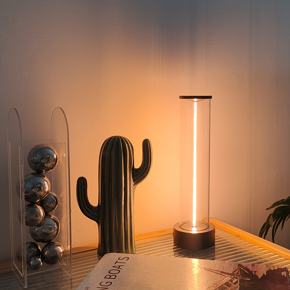 TouchLicht - Bezprzewodowa Lampa LED na Stół z Portem USB do Ładowania