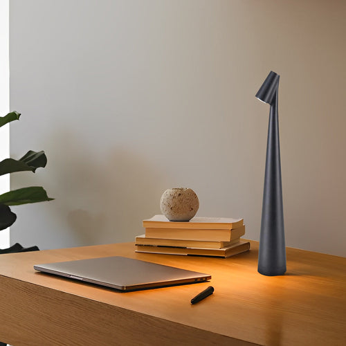 AuroraGlow - Stylowa Stołowa Lampa Stołowa z Downlightem i Możliwością Ładowania USB