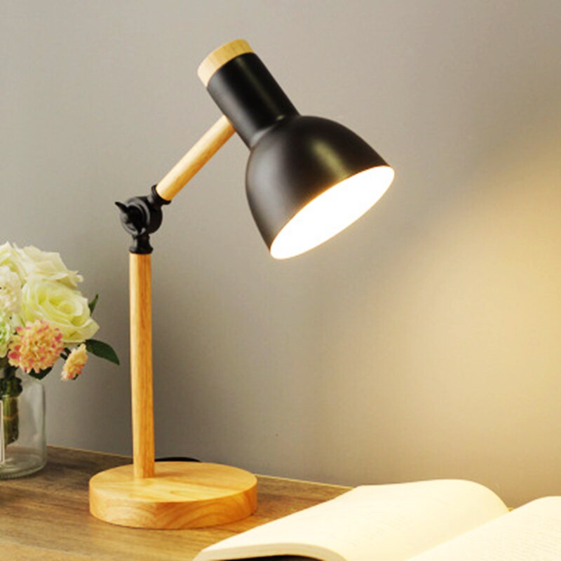Drewniana Lampa LED do Pracy