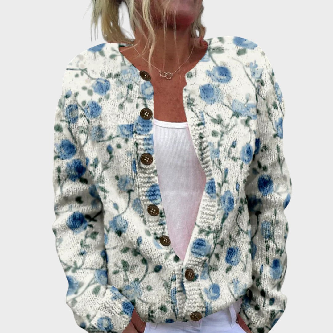 Madison | Dam Floral Höst Cardigan