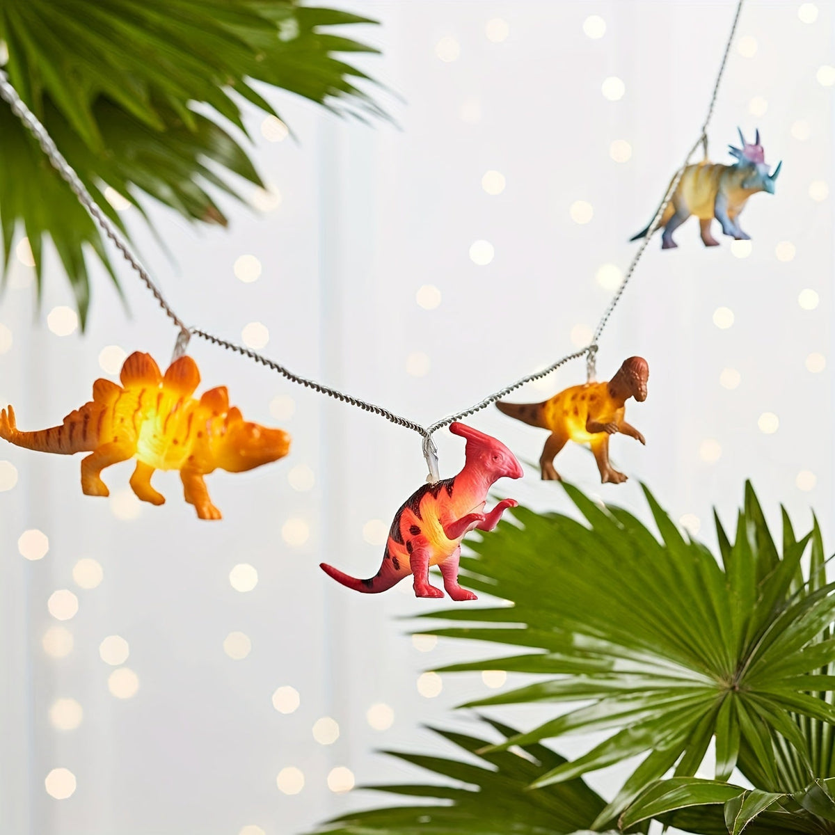 DinoGlow - LED Dinozaurowy Girland na Oświetlenie Dekoracyjne
