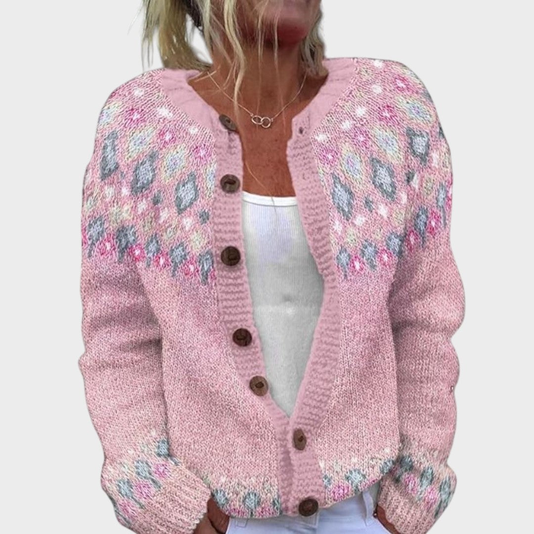 Chloe | Dam Floral Höst Cardigan