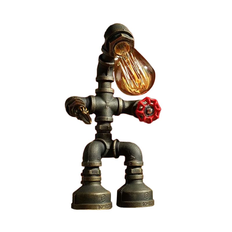 RoboLume - Retro-Futurystyczna Lampa Stołowa Robot