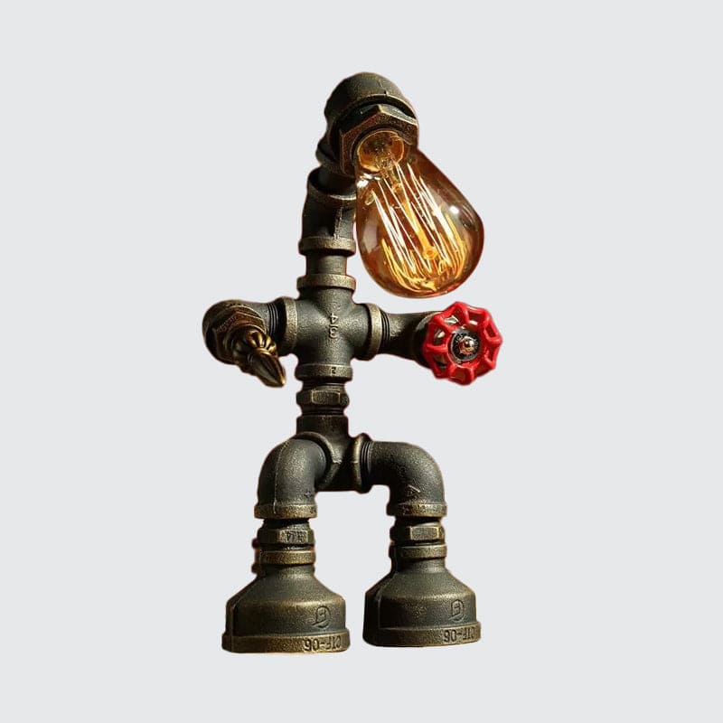 RoboLume - Retro-Futurystyczna Lampa Stołowa Robot