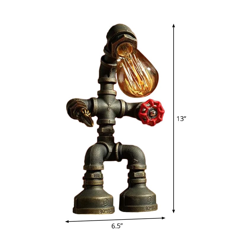 RoboLume - Retro-Futurystyczna Lampa Stołowa Robot