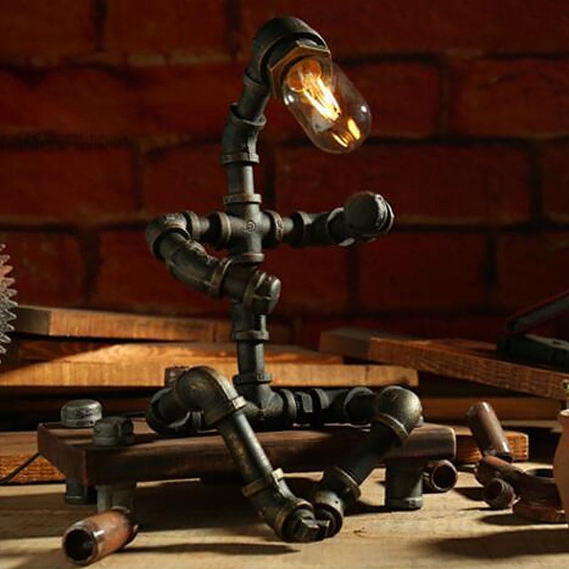 RoboLume - Retro-Futurystyczna Lampa Stołowa Robot