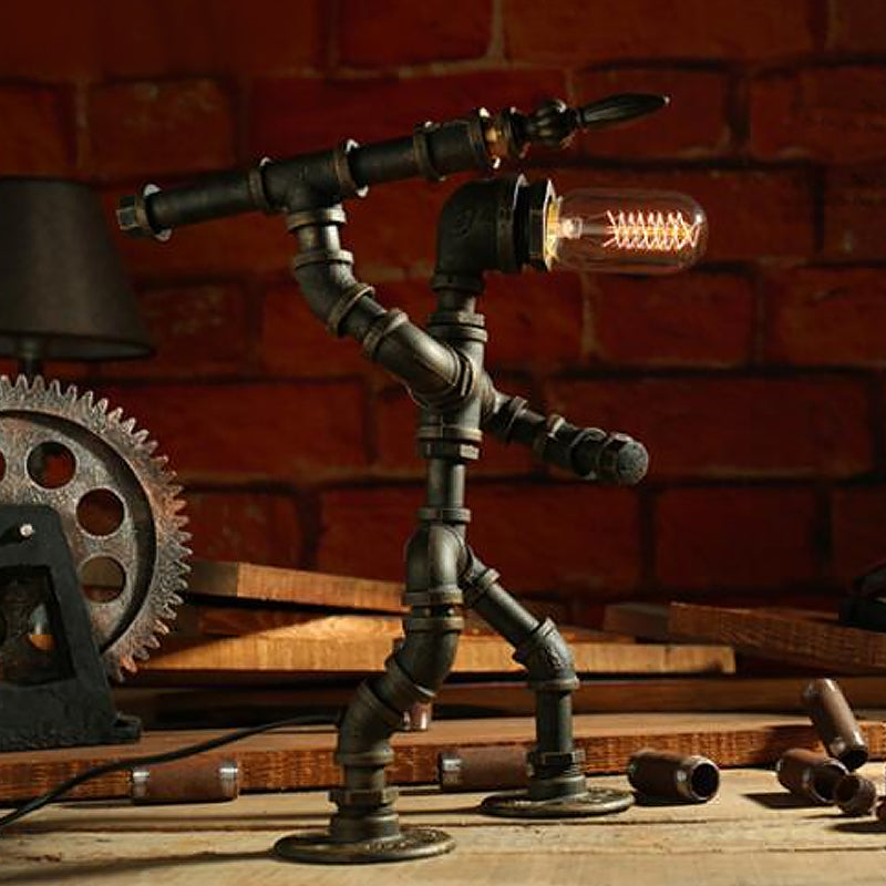 RoboLume - Retro-Futurystyczna Lampa Stołowa Robot