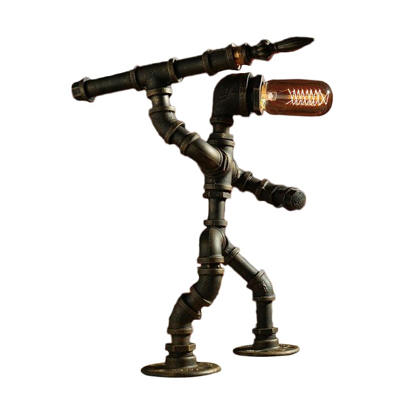 RoboLume - Retro-Futurystyczna Lampa Stołowa Robot