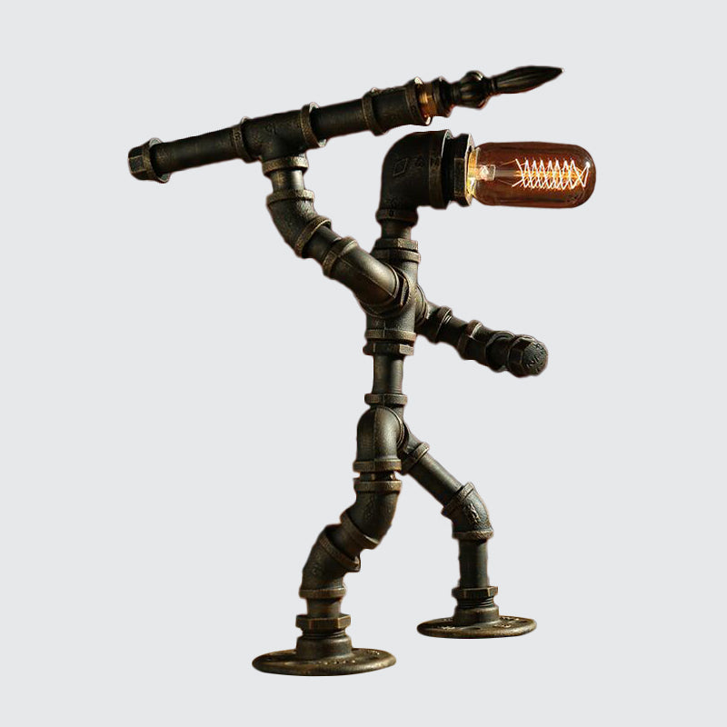 RoboLume - Retro-Futurystyczna Lampa Stołowa Robot