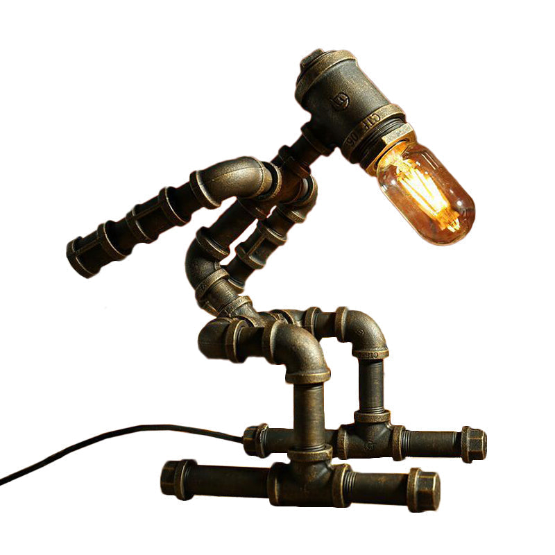 RoboLume - Retro-Futurystyczna Lampa Stołowa Robot