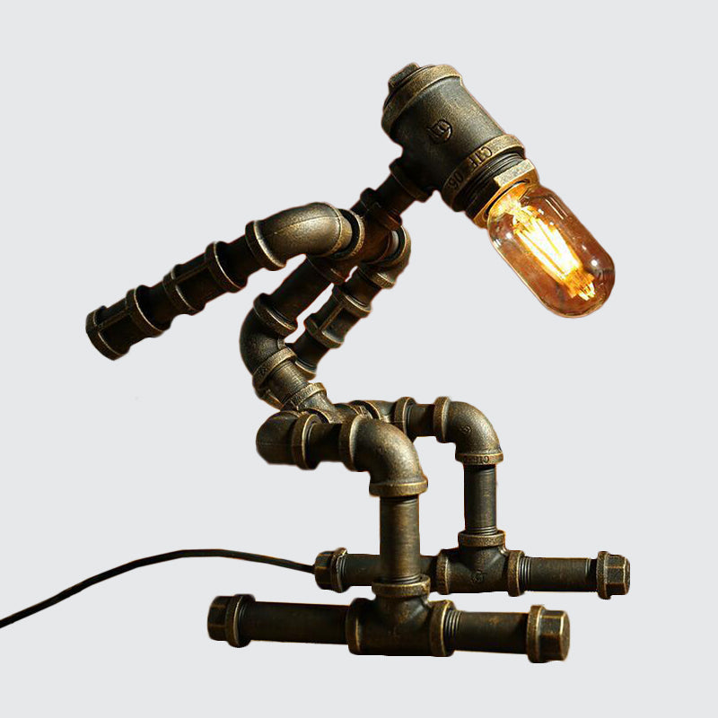 RoboLume - Retro-Futurystyczna Lampa Stołowa Robot