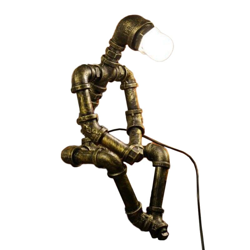 RoboLume - Retro-Futurystyczna Lampa Stołowa Robot