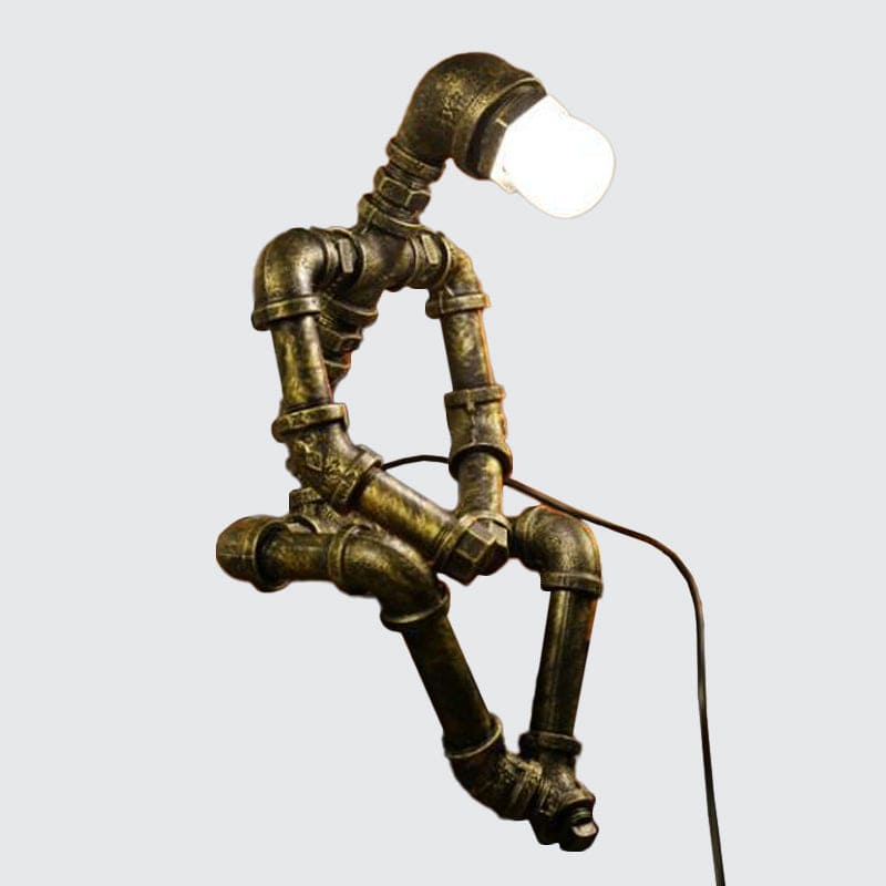 RoboLume - Retro-Futurystyczna Lampa Stołowa Robot