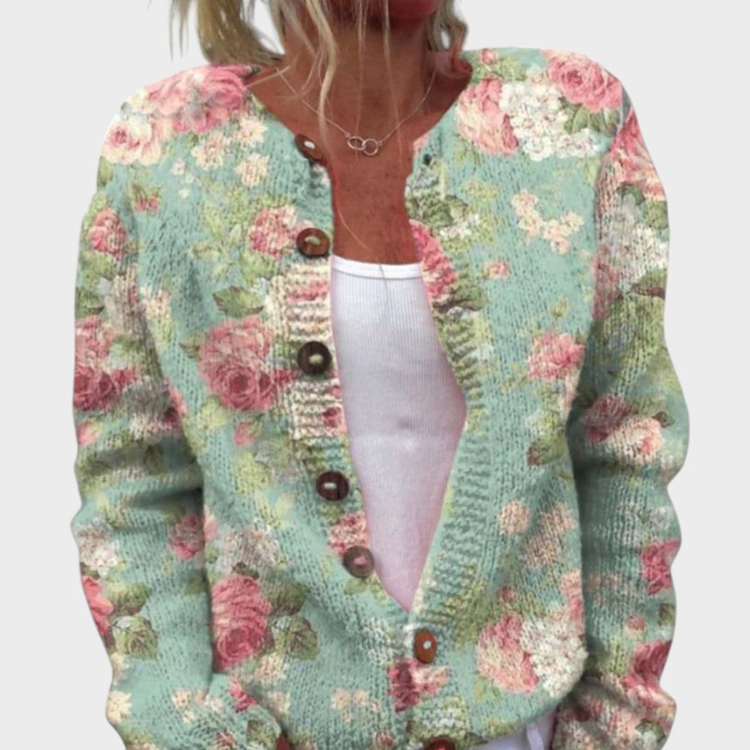 Georgia | Dam Floral Höst Cardigan