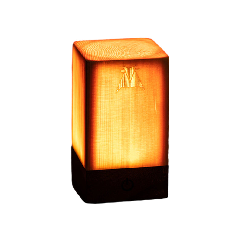 LumiHout - Lampa stołowa LED z akumulatorem i dotykowym sterowaniem