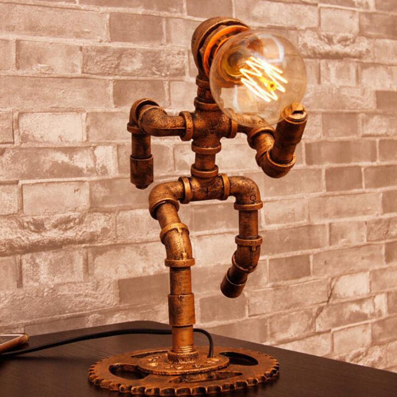 RetroRun - Vintage Metalowy Lampa Biurkowa