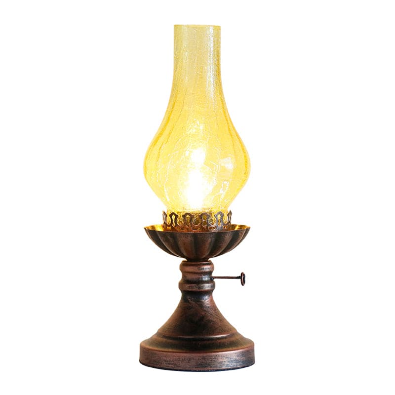 GlowThijs - Retro Lampa Nocna z Kloszem z Craykle Szkła