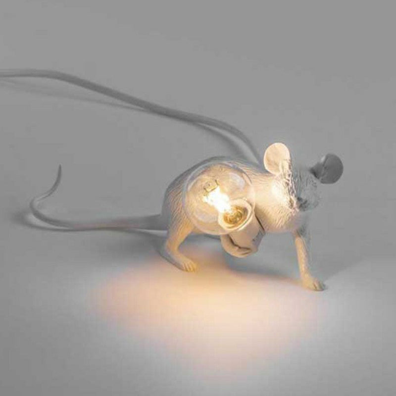 Mini Myszkowata Lampa Stołowa - Żywica 1-Światło Sypialnia Nocna Lampa dla Dzieci