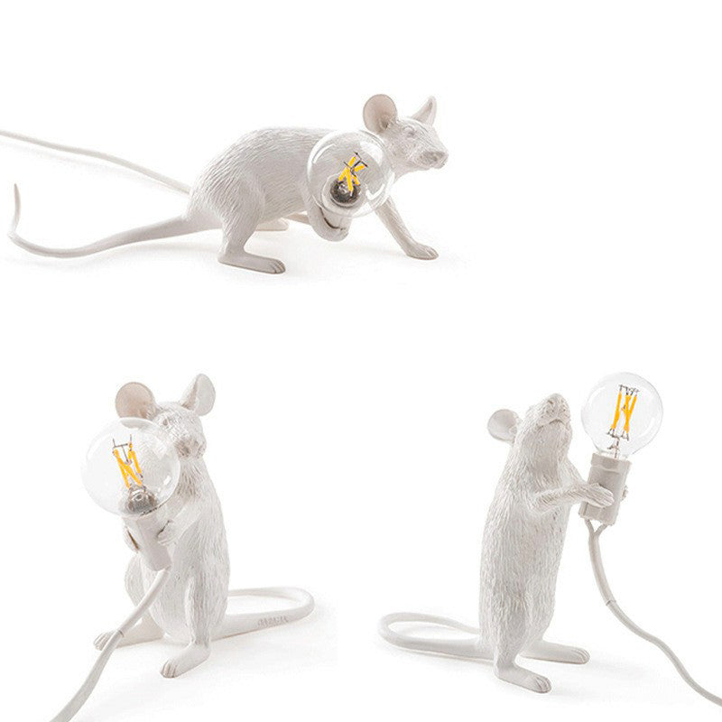 Mini Myszkowata Lampa Stołowa - Żywica 1-Światło Sypialnia Nocna Lampa dla Dzieci