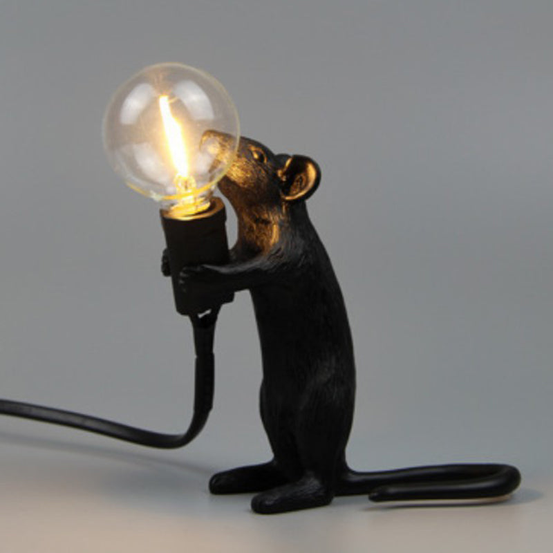 Mini Myszkowata Lampa Stołowa - Żywica 1-Światło Sypialnia Nocna Lampa dla Dzieci