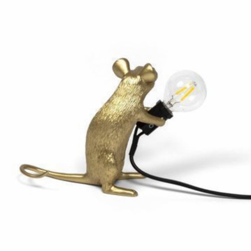 Mini Myszkowata Lampa Stołowa - Żywica 1-Światło Sypialnia Nocna Lampa dla Dzieci