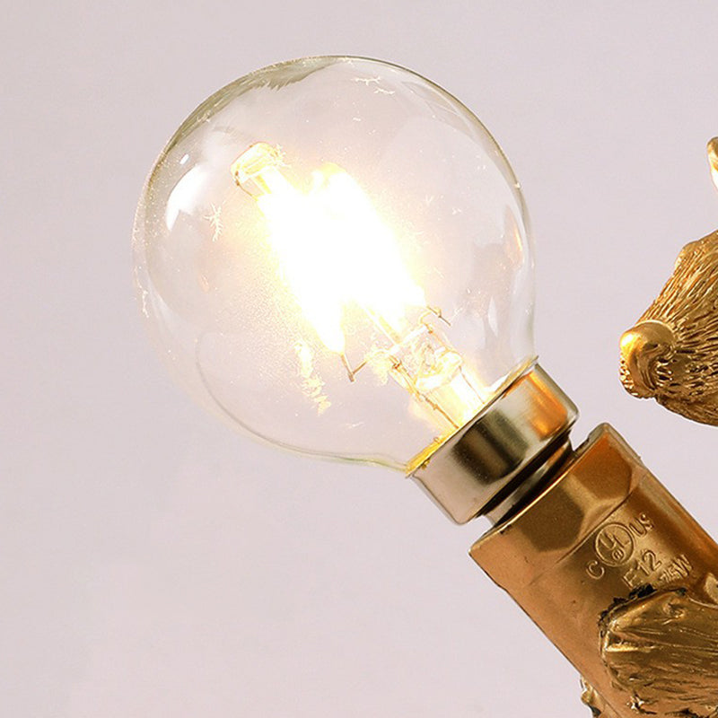 Mini Myszkowata Lampa Stołowa - Żywica 1-Światło Sypialnia Nocna Lampa dla Dzieci