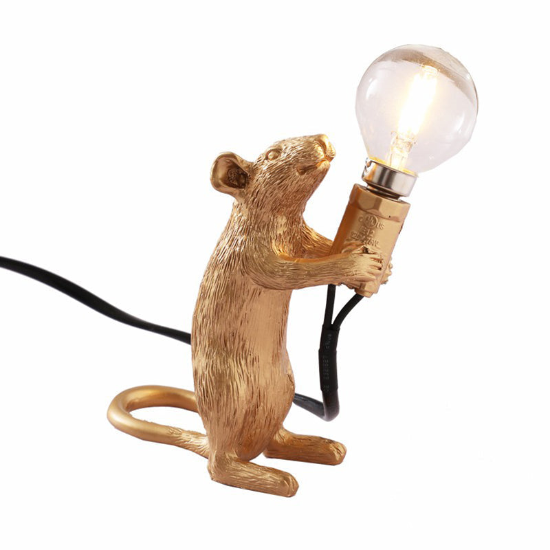 Lampa stołowa w kształcie myszy dla dzieci - 1-źródłowe nocne oświetlenie do sypialni