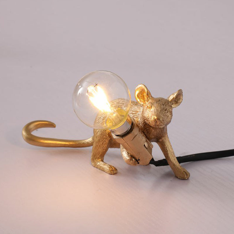 Lampa stołowa w kształcie myszy dla dzieci - 1-źródłowe nocne oświetlenie do sypialni