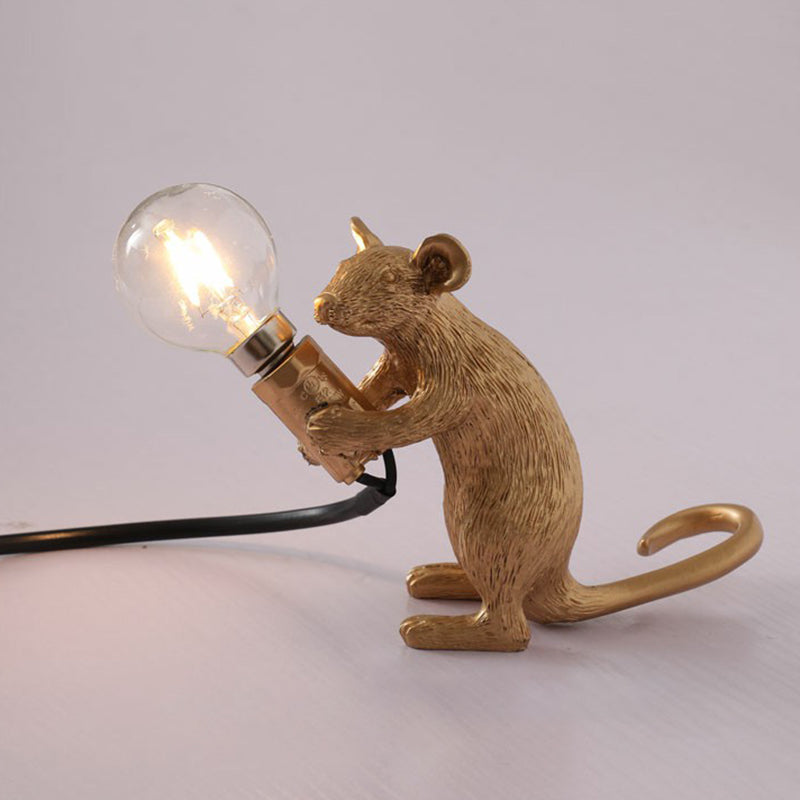 Lampa stołowa w kształcie myszy dla dzieci - 1-źródłowe nocne oświetlenie do sypialni