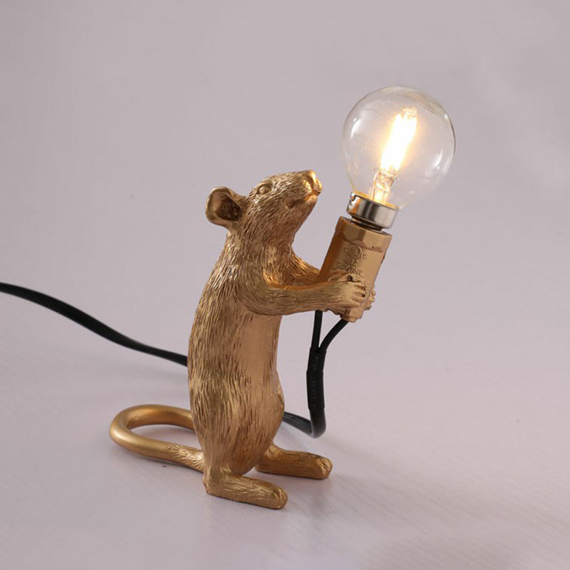 Lampa stołowa w kształcie myszy dla dzieci - 1-źródłowe nocne oświetlenie do sypialni
