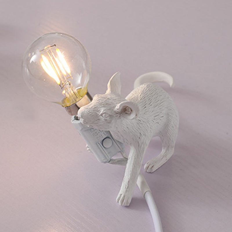 Lampa stołowa w kształcie myszy dla dzieci - 1-źródłowe nocne oświetlenie do sypialni