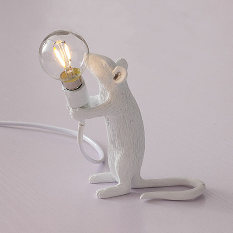 Lampa stołowa w kształcie myszy dla dzieci - 1-źródłowe nocne oświetlenie do sypialni