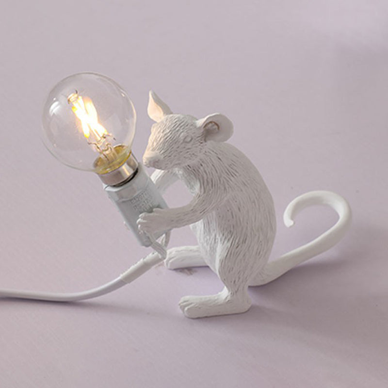 Lampa stołowa w kształcie myszy dla dzieci - 1-źródłowe nocne oświetlenie do sypialni