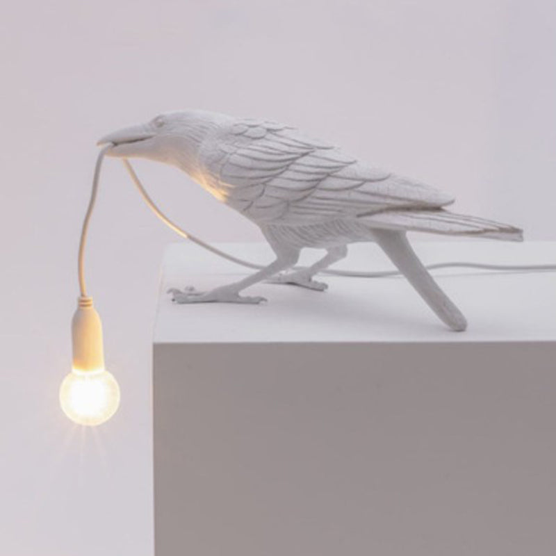 Lampka Stołowa w Kształcie Ptaka - Artystyczna Lampka Nocna do Sypialni