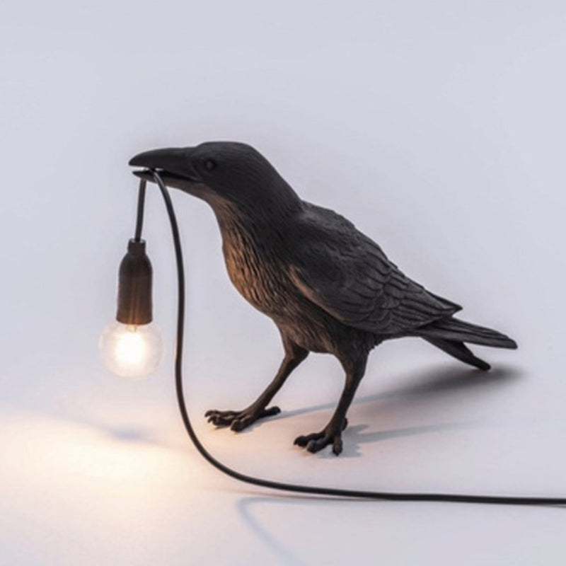 Lampka Stołowa w Kształcie Ptaka - Artystyczna Lampka Nocna do Sypialni