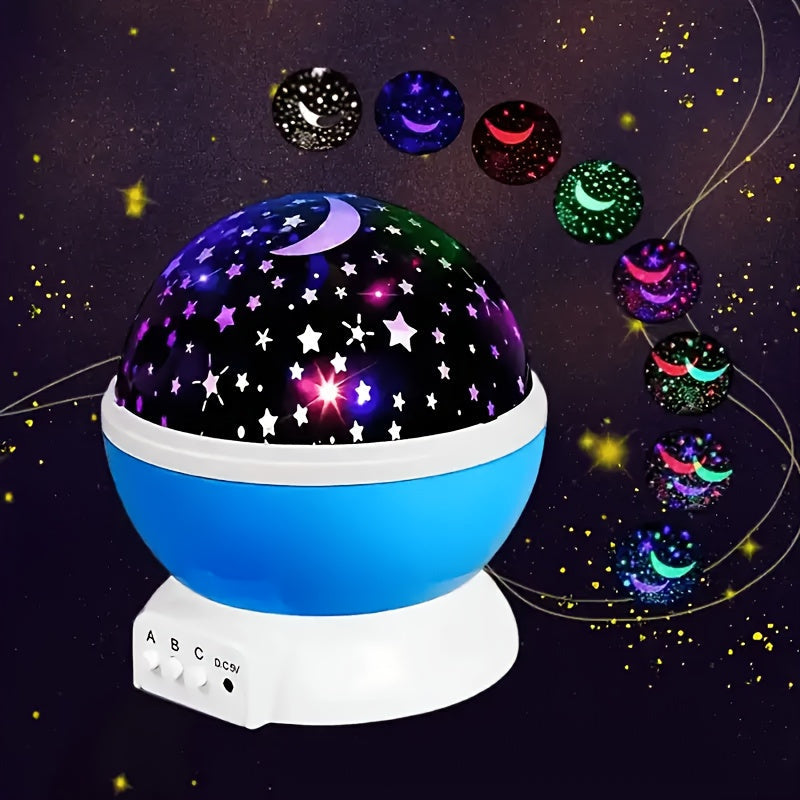 StarGlow - Projektor LED Ster z Nocną Lampką z Regulowanymi Kolorami i Zasilaniem USB