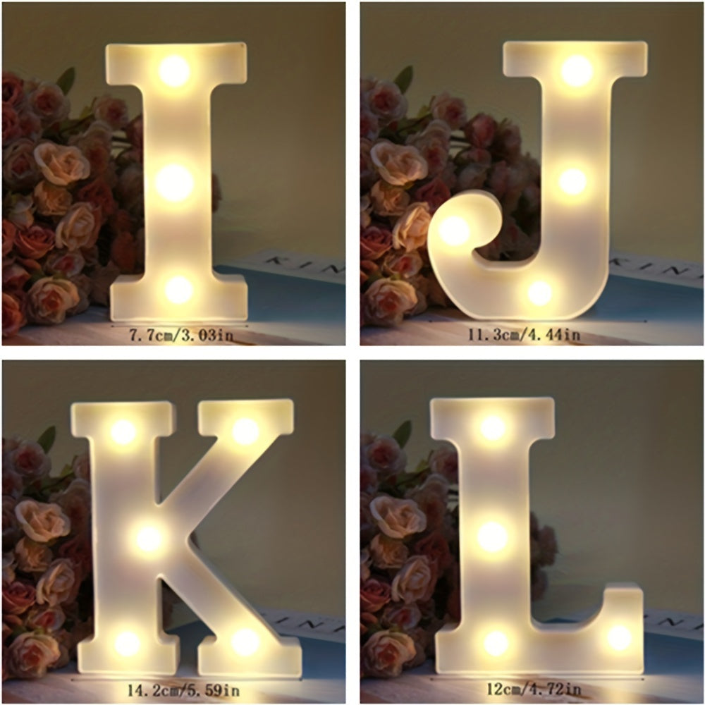 AlphaGlow - LED Dekoracyjna Lampa Literowa z Zasilaniem Bateryjnym