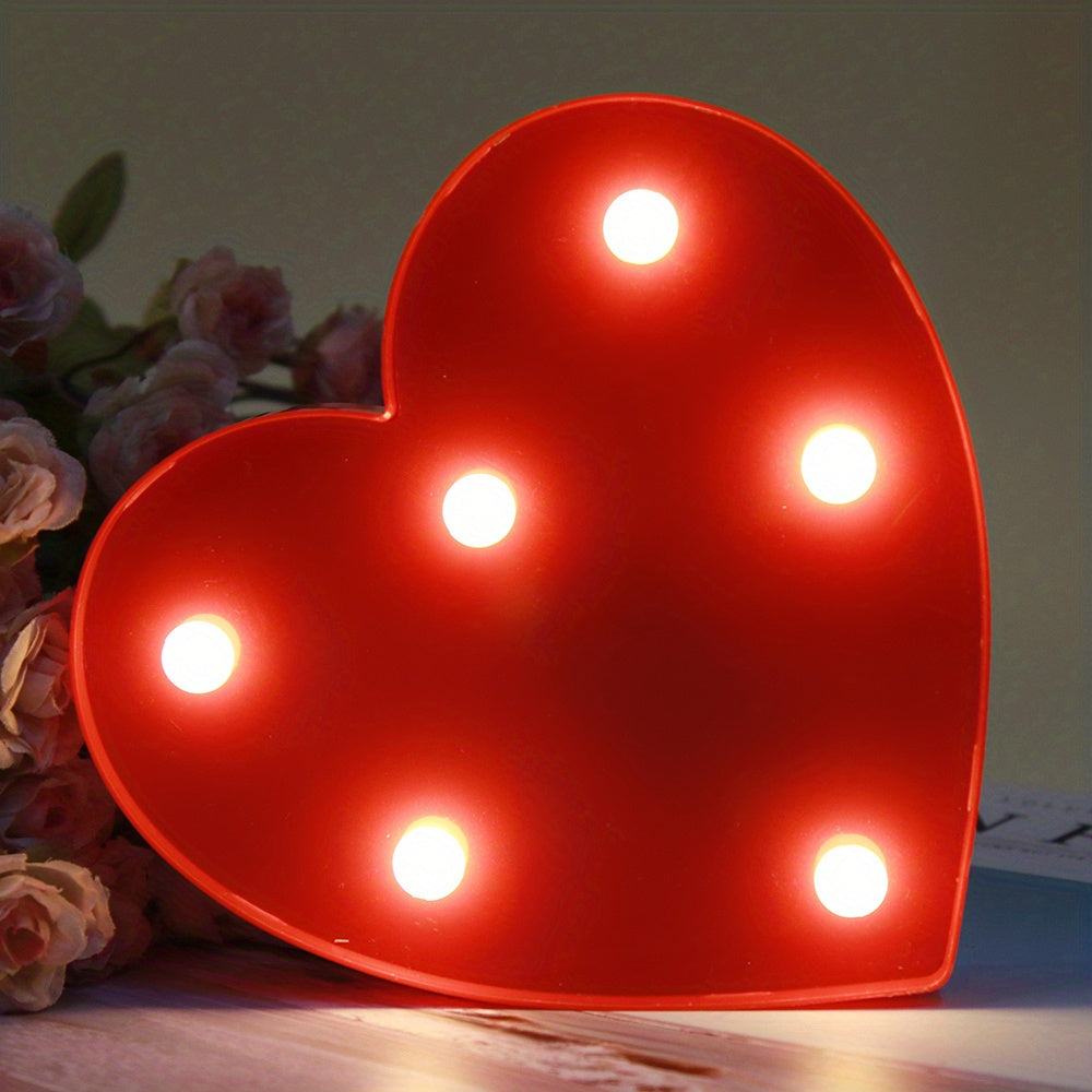 AlphaGlow - LED Dekoracyjna Lampa Literowa z Zasilaniem Bateryjnym