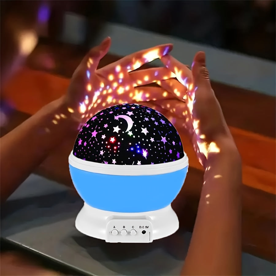 StarryDream - Lampa nocna z gwiazdami z 12 kolorami i rotacją 360°