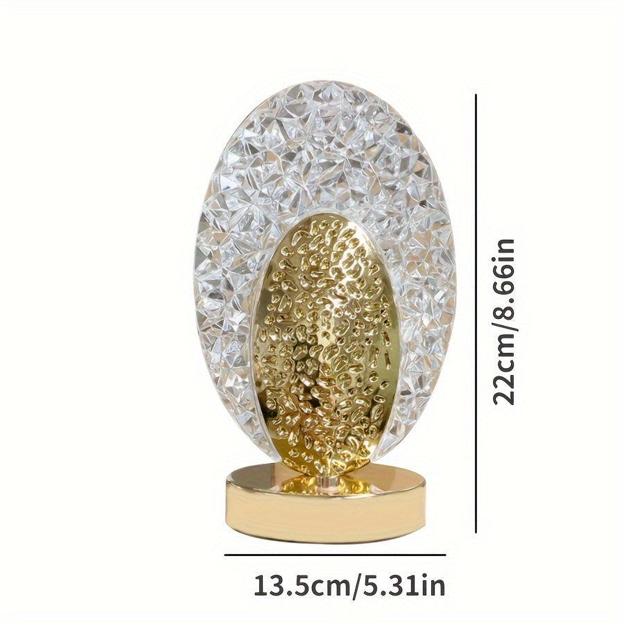 FeatherLamp - USB Dotykowa Lampa Stołowa z Designem Piór Pawia, Nieskończona Regulacja Jasności LED