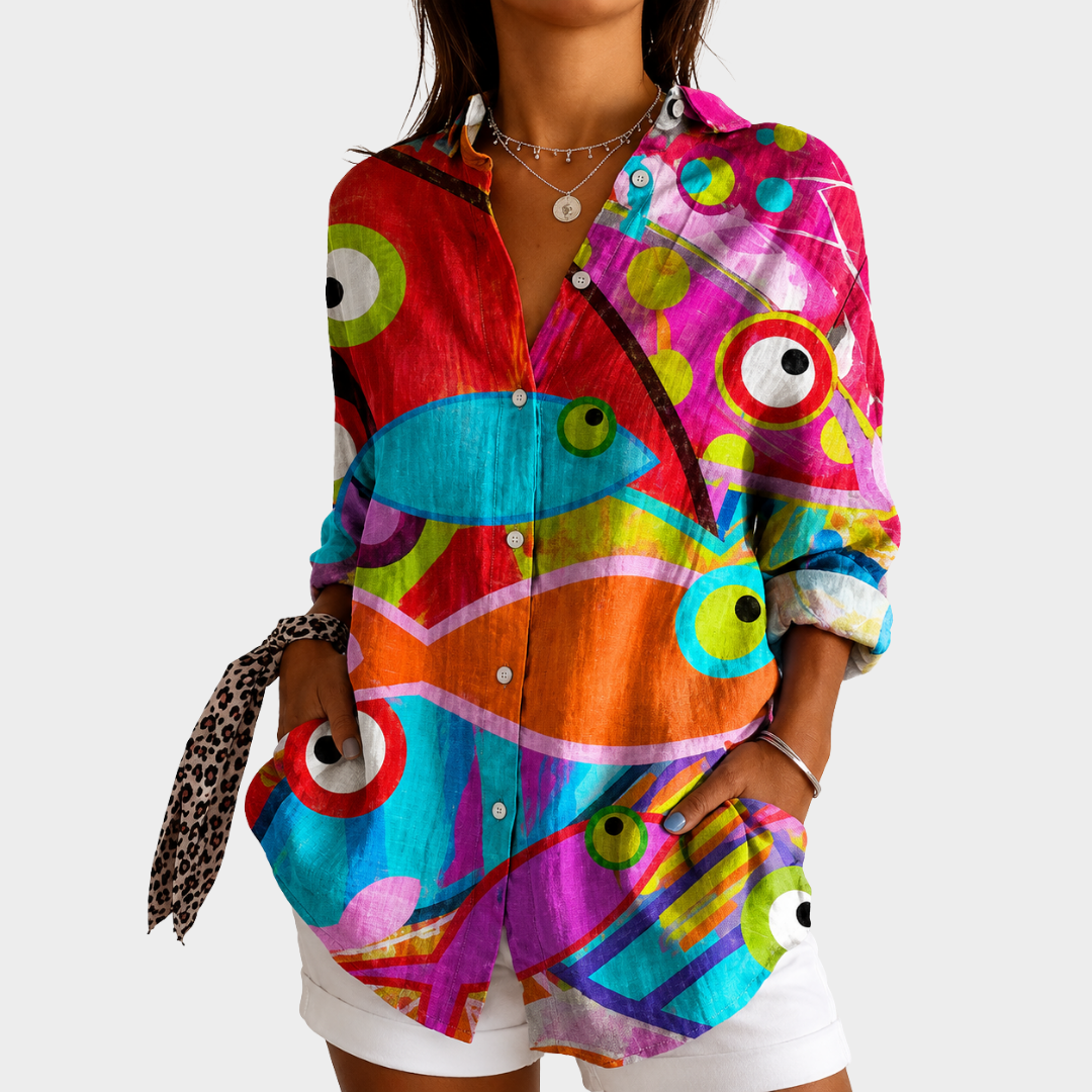 Vibrant Mosaic Art Blus