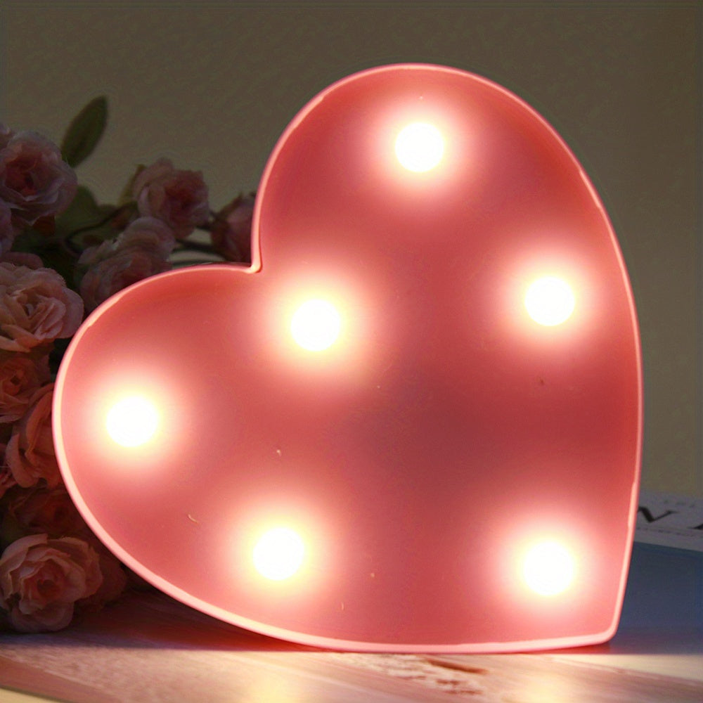 AlphaGlow - LED Dekoracyjna Lampa Literowa z Zasilaniem Bateryjnym