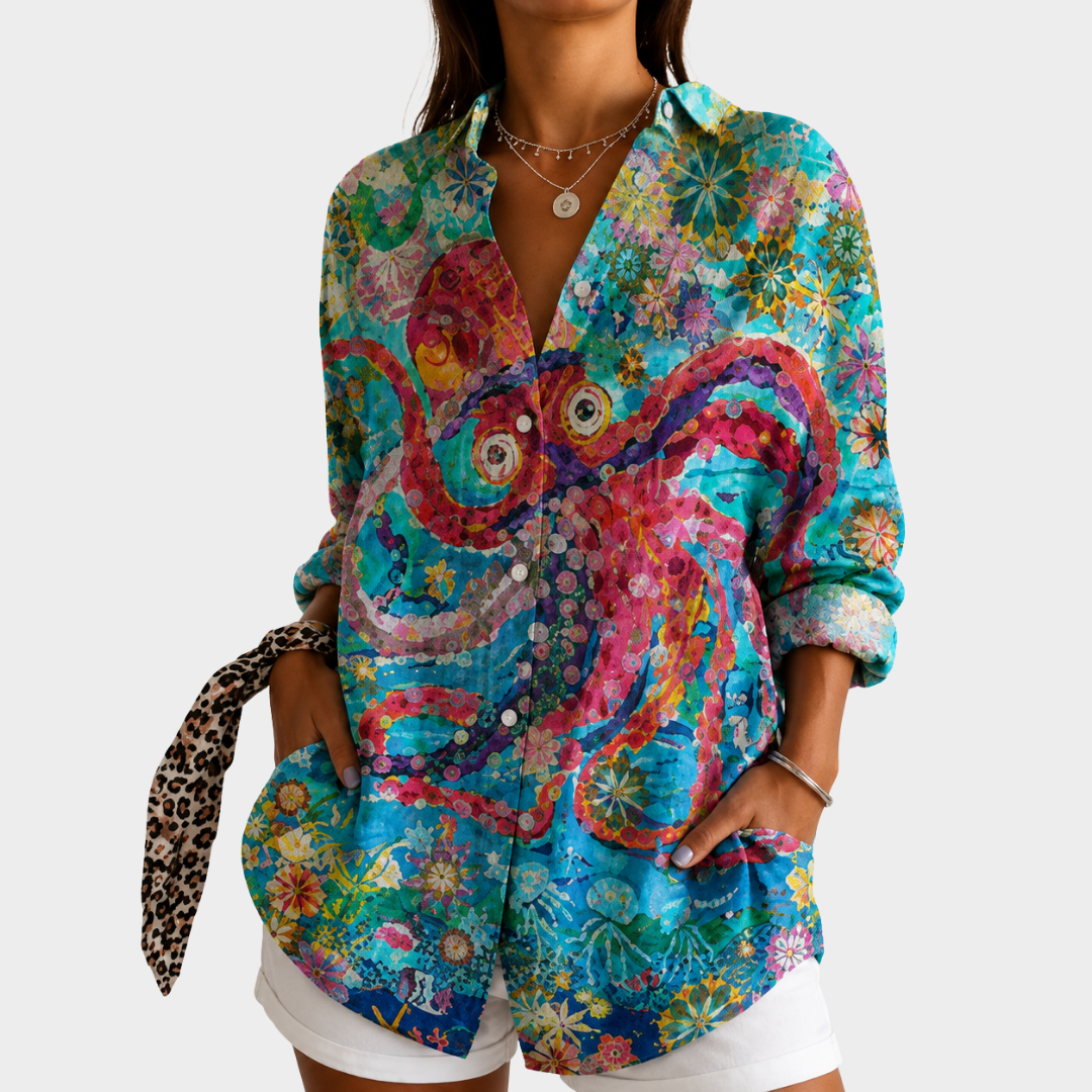 Ocean Bloom Art Blus