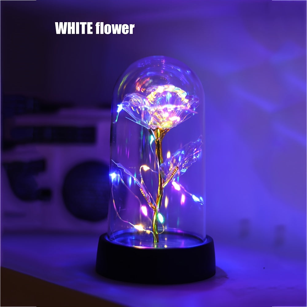 GoldenRose - Elegancka Lampa w Kształcie Róży na Prezenty i Dekorację