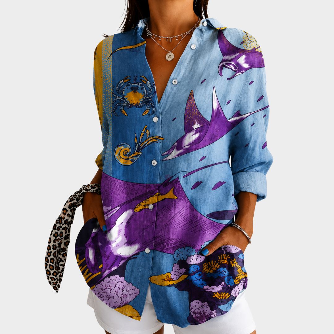 Ocean Dreams Konst Blus