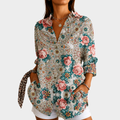 Vintage Rose Paisley Blus