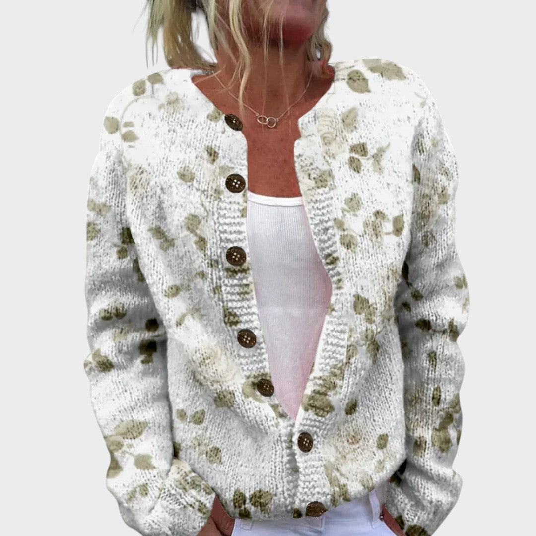 Matilda | Dam Floral Höst Cardigan